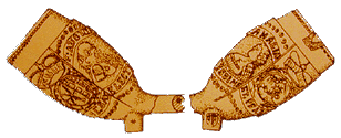 Tte de pipe aux armes de la Saxe avec effigie du prince lecteur, Grimma, vers 1800