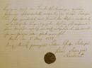Certificat de travail de la manufacture de pipes en terre de Rostin pour Johannes Schwaderlapp de Grenzhausen, 8 mai 1789